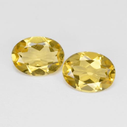 Honey Yellow Beryl Gem - 1.5ct Oval Facet (ID: 574768)