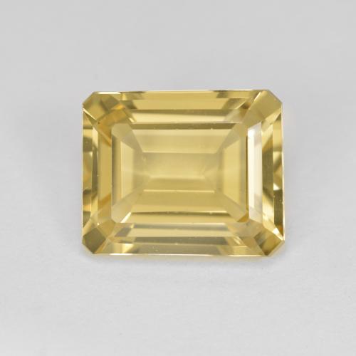 Medium Yellow Beryl Gem - 4ct Octagon Step Cut (ID: 575435)