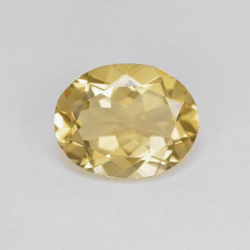 Amarillo cálido Berilo Gema - 3.1ct Forma ovalada (ID: 575437)