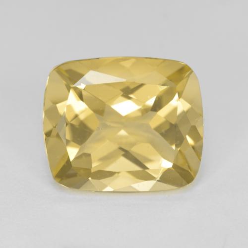 Golden-Yellow Beryl Gem - 5.3ct Cushion-Cut (ID: 576160)
