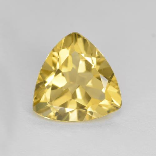 2.07 ct Golden Beryl Gemstone, Beryl Gem in Trillion Facet Shape for Sale.