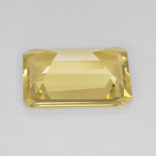 Beryl Gemstone in 14.2 x 10 mm Size for Sale, Beryl Stone in Dijon Yellow Color