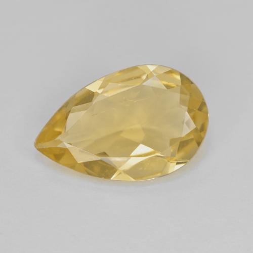 Dijon Yellow Beryl Gem - 3.4ct Pear Facet (ID: 576286)