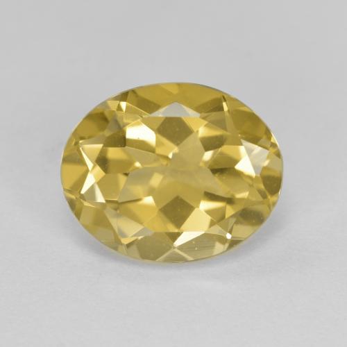 Bright Gold Берилл Камень - 3.2ct Фасетный Овал (ID: 576289)