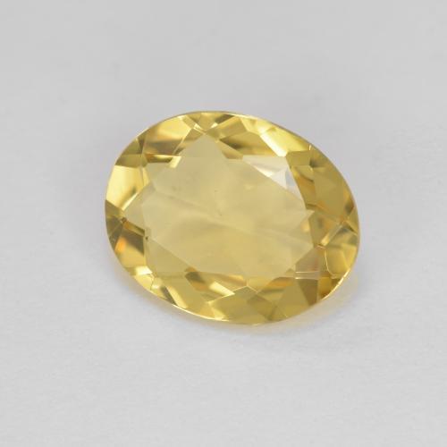 2.00 ct Yellow Beryl Stone, Natural Beryl in Oval Facet Shape for Sale