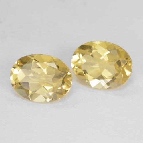 3.72 ctw Yellow Beryl Stones, Natural Beryl in Oval Facet Shape for Sale