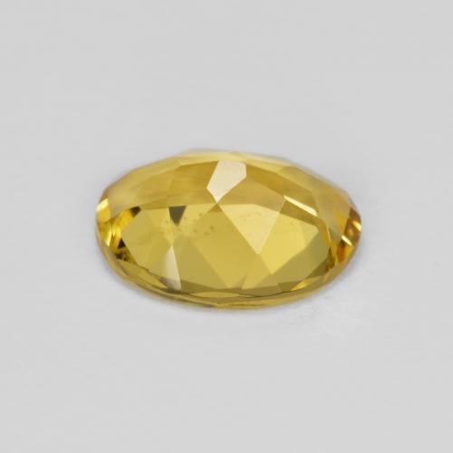Beryl Gemstone in 9 x 7 mm (calibrated) Size for Sale, Beryl Stone in Deep Yellow Color