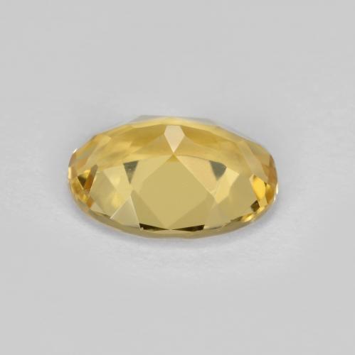 Beryl Gemstone in 9 x 7 mm (calibrated) Size for Sale, Beryl Stone in Goldenrod Yellow Color