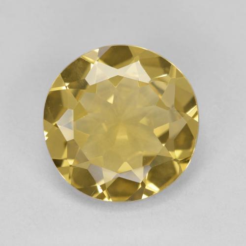 Medium Yellow 绿柱石 Gem - 3ct 圆形切面 (ID: 586774)