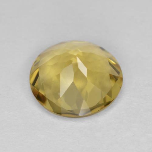 Beryl Gemstone in 10 mm (calibrated) Size for Sale, Beryl Stone in Autumn Yellow Color