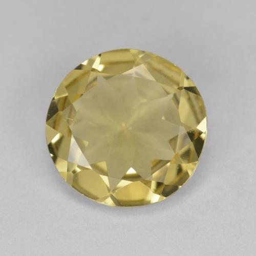 Light Gold Beryl Gem - 2.6ct Round Facet (ID: 587119)