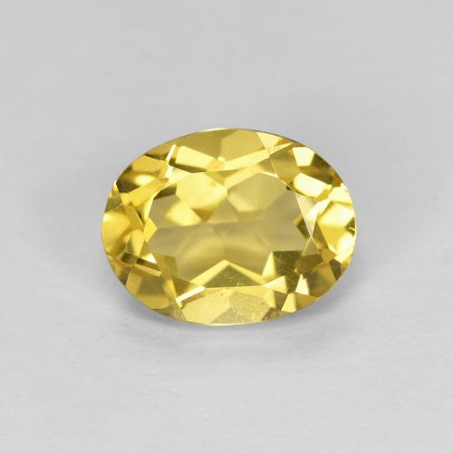 Autumn Yellow Beryl Gem - 1.3ct Oval Facet (ID: 625167)