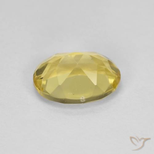 Beryl Gemstone in 8 x 6 mm (calibrated) Size for Sale, Beryl Stone in Dijon Yellow Color