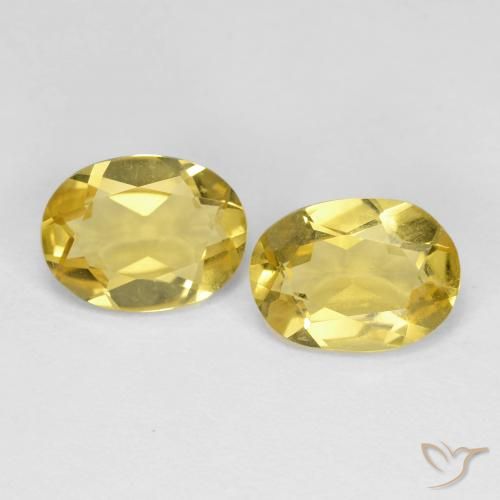 2.13 ct Yellow Beryl, 8.2 x 6 mm Oval Cut From Madagascar, Photo A