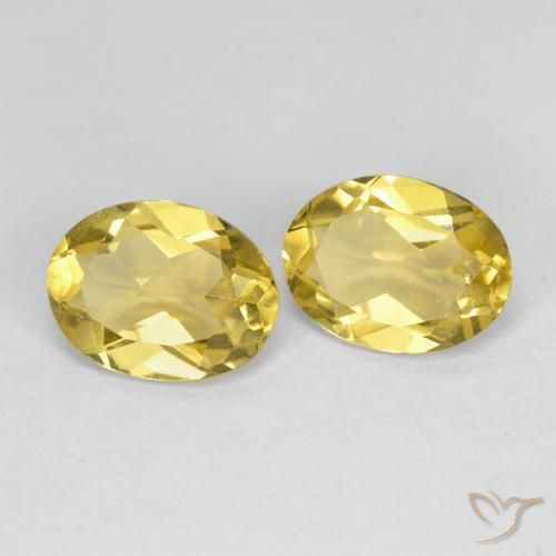 2.32 ctw Yellow Beryl Stones, Natural Beryl in Oval Facet Shape for Sale