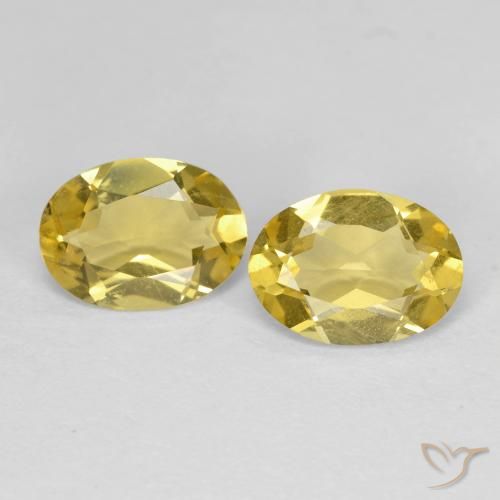 1.89 ct Yellow Beryl, 8 x 5.9 mm Oval Cut From Madagascar, Photo A