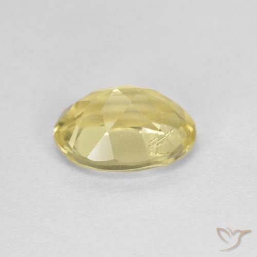 Beryl Gemstone in 8 x 6 mm (calibrated) Size for Sale, Beryl Stone in Light Yellow Color