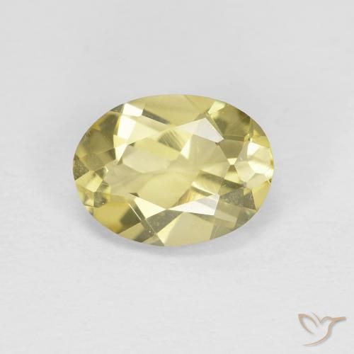 1.16 ct Yellow Beryl, 8.2 x 6.2 mm Oval Cut From Madagascar, Photo A
