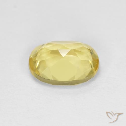 Beryl Gemstone in 8 x 6 mm (calibrated) Size for Sale, Beryl Stone in Light Yellow Color