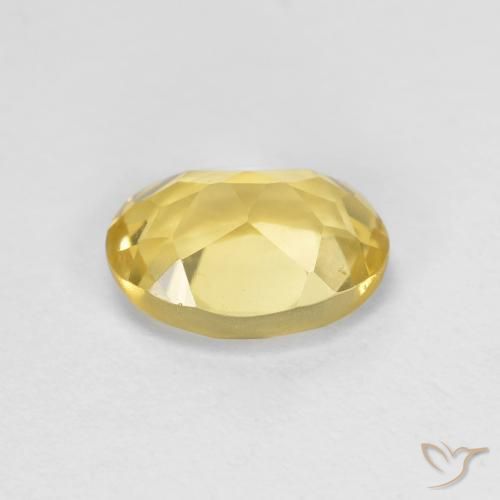 Beryl Gemstone in 8 x 6 mm (calibrated) Size for Sale, Beryl Stone in Dijon Yellow Color