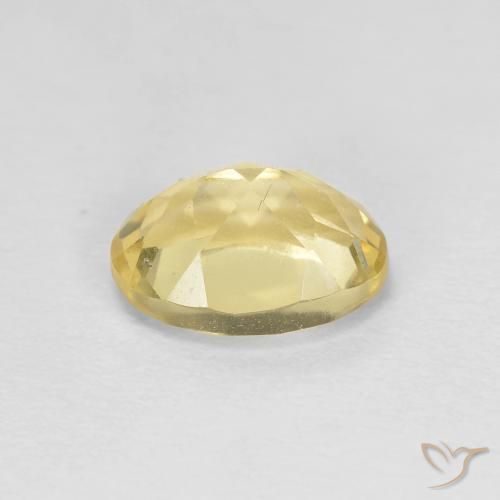 Beryl Gemstone in 8 x 6 mm (calibrated) Size for Sale, Beryl Stone in Dijon Yellow Color