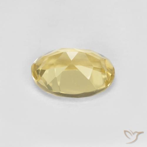 Beryl Gemstone in 8.3 x 6.3 mm Size for Sale, Beryl Stone in Dijon Yellow Color