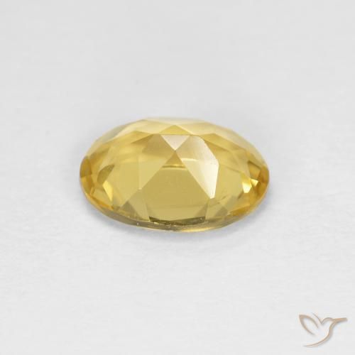 Beryl Gemstone in 8 x 6 mm (calibrated) Size for Sale, Beryl Stone in Royal Yellow Color