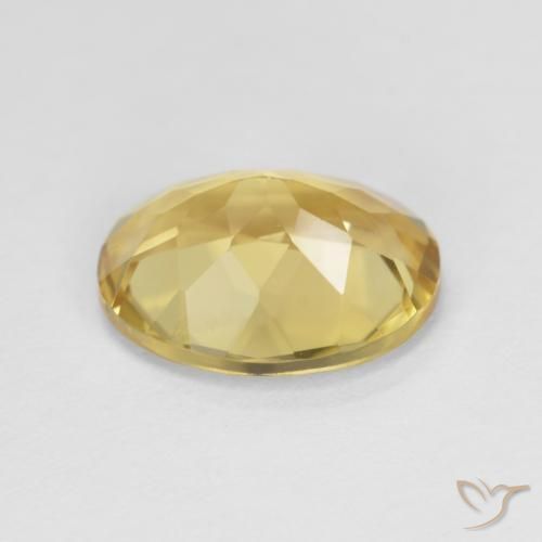 Beryl Gemstone in 10 x 8 mm (calibrated) Size for Sale, Beryl Stone in Deep Yellow Color