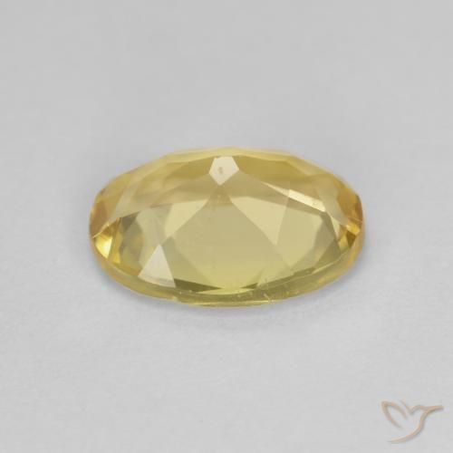 Beryl Gemstone in 9.1 x 6.7 mm Size for Sale, Beryl Stone in Light Yellow Color