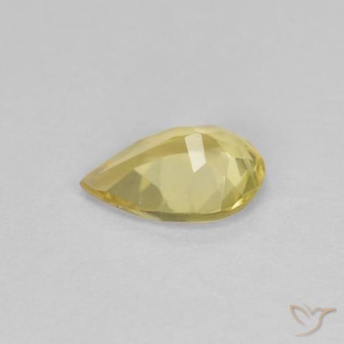 Beryl Gemstone in 7 x 5 mm (calibrated) Size for Sale, Beryl Stone in Dijon Yellow Color