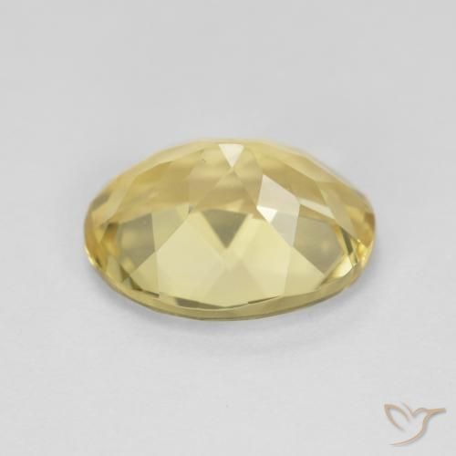 Beryl Gemstone in 10 x 8 mm (calibrated) Size for Sale, Beryl Stone in Warm Yellow Color