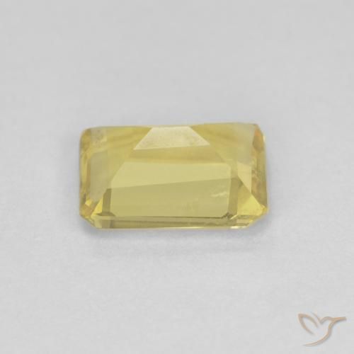 Beryl Gemstone in 7.2 x 5.3 mm Size for Sale, Beryl Stone in Very Light Honey Yellow Color