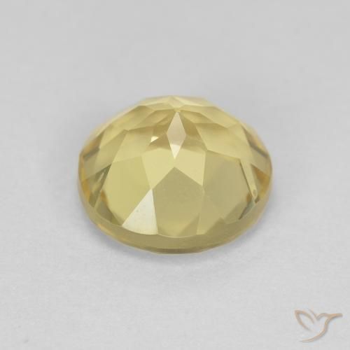 Beryl Gemstone in 7 mm (calibrated) Size for Sale, Beryl Stone in Earthy Yellow Color