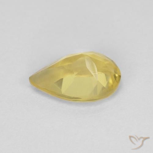 Beryl Gemstone in 8 x 5.2 mm Size for Sale, Beryl Stone in Light Yellow Color