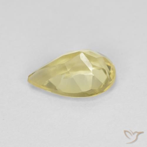 Beryl Gemstone in 8.1 x 5.2 mm Size for Sale, Beryl Stone in Medium-Light Yellow Color