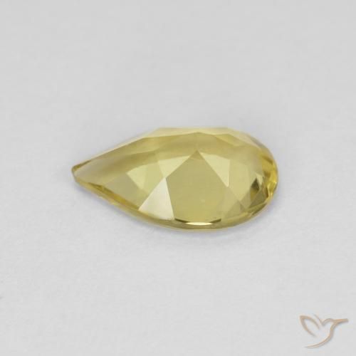 Beryl Gemstone in 7.8 x 5 mm Size for Sale, Beryl Stone in Light Yellow Color