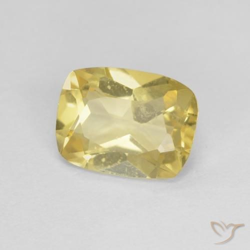 1.23ct Natural Light Golden-Yellow Beryl, Cushion, VS