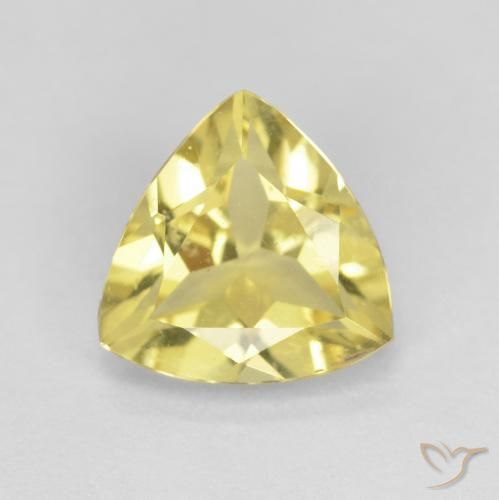 1.46ct Natural Bumblebee Yellow Beryl, Trillion, VS