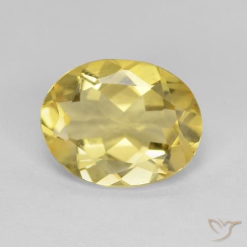 2.84ct Natural Warm Yellow Beryl, Oval, VVS-VS