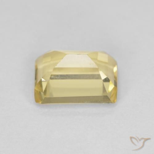 Beryl Gemstone in 6.9 x 5.2 mm Size for Sale, Beryl Stone in Very Light Dijon Yellow Color