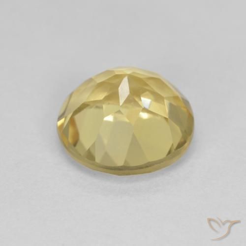 Beryl Gemstone in 8 mm (calibrated) Size for Sale, Beryl Stone in Light Yellow Color