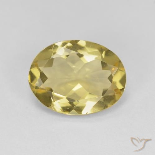 2.69ct Natural Light Golden-Yellow Beryl, Oval, VVS