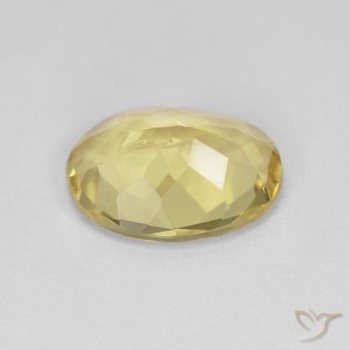 Beryl Gemstone in 11 x 9 mm (calibrated) Size for Sale, Beryl Stone in Light Golden-Yellow Color