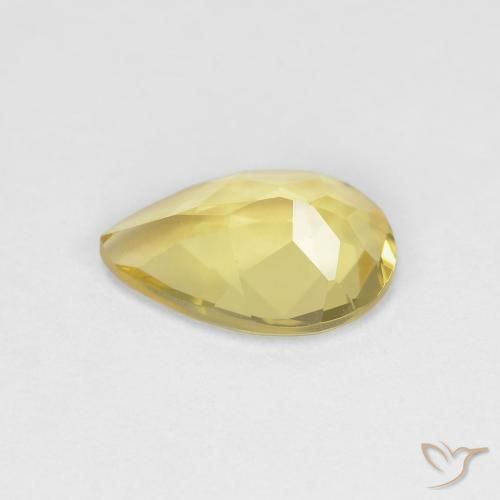 Beryl Gemstone in 9 x 6 mm (calibrated) Size for Sale, Beryl Stone in Light Yellow Color