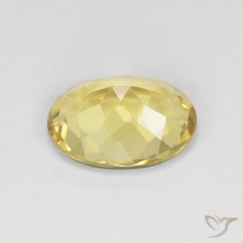 Beryl Gemstone in 11 x 9 mm (calibrated) Size for Sale, Beryl Stone in Tuscany Yellow Color