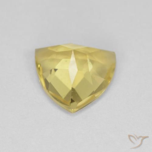 Beryl Gemstone in 8.4 x 8 mm Size for Sale, Beryl Stone in Medium-Light Yellow Color