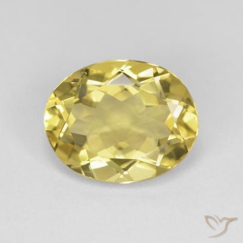 3.13ct Natural Tuscany Yellow Beryl, Oval, VVS