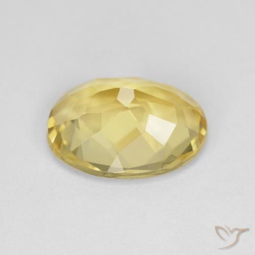 Beryl Gemstone in 11 x 9 mm (calibrated) Size for Sale, Beryl Stone in Tuscany Yellow Color