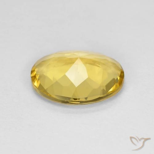 Beryl Gemstone in 10 x 8 mm (calibrated) Size for Sale, Beryl Stone in Tuscany Yellow Color