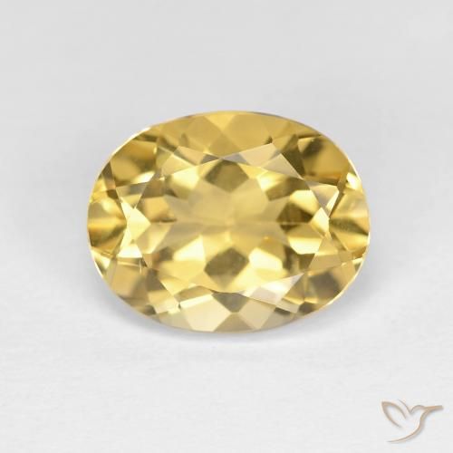 3.20ct Natural Golden Beryl, Oval, VVS-VS